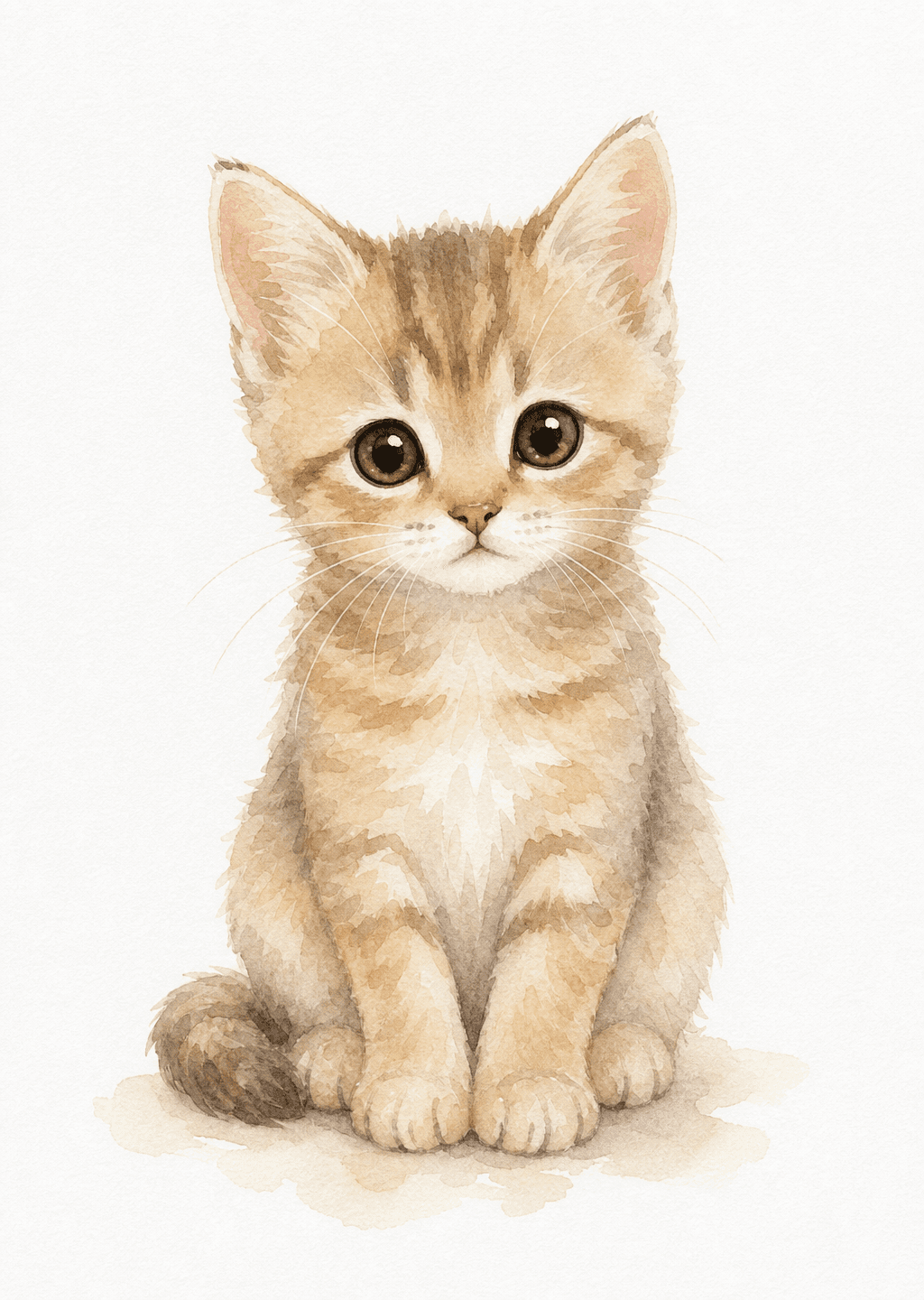 Watercolor character portrait of the story's protagonist — a curious young girl