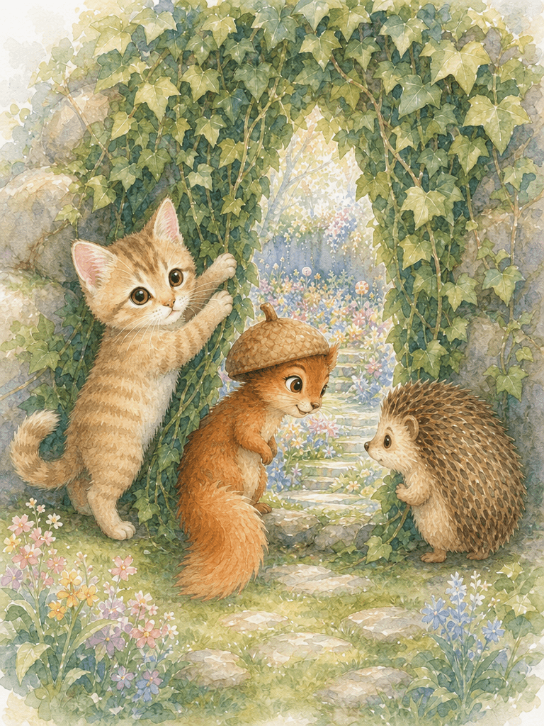 Ivy Curtain Reveals the Hidden Garden